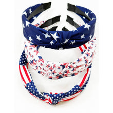 USA Flag American Patriotic Twisted Headband