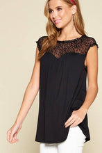 Emerald Collection - ETK-8040-PL Plus Size  Cute Animal MeshTunic Top: Black/Black / 3XL