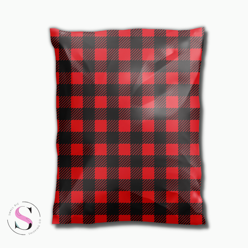 Red Buffalo Plaid: 14 x 19” Poly Mailer