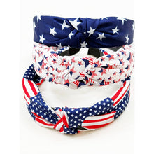 USA Flag American Patriotic Twisted Headband