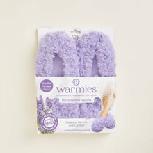 Warmies: America’s Favorite Microwave Plush Brand - Curly Purple Warmies Slippers Gift for Teachers Back to School!