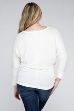 Luxe Rayon Boat Neck 3/4 Sleeve Top