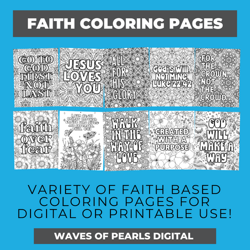 Faith Coloring Pages