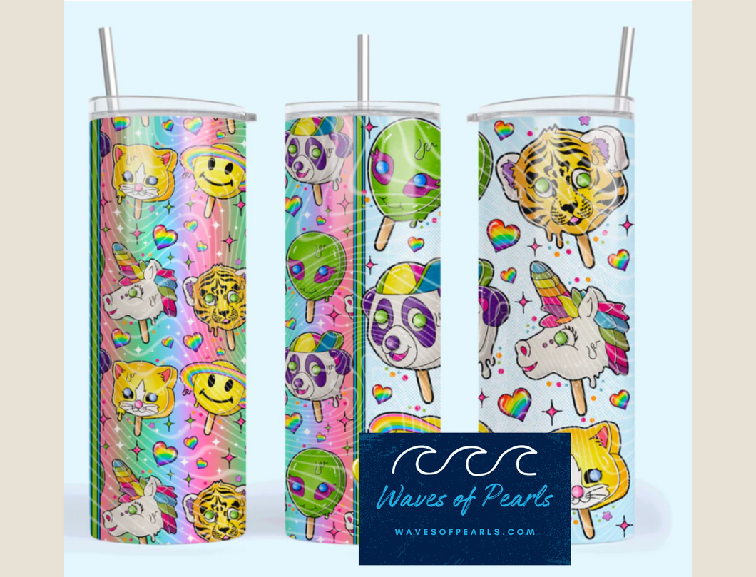 Retro 90’s Animal Cuties Ice Creams Tumbler