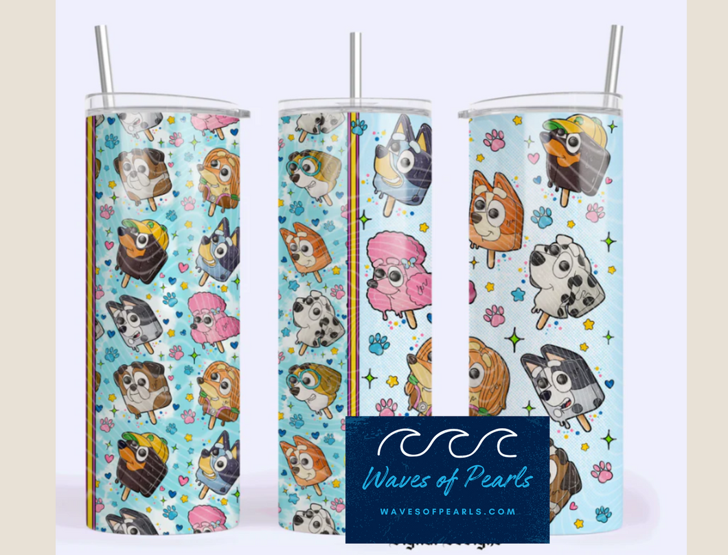 Ice Cream Dog Friends Tumbler