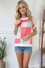 Hot Pink Sugar Rush Checkered Top