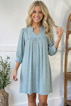 Bluebell Breeze Notch Neck Dress