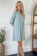 Bluebell Breeze Notch Neck Dress
