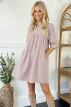 Sunday Stroll Pink Pin Stripe Dress