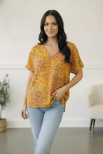 Sunlit Meadow Floral Top