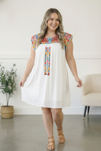 Fiesta Bloom Embroidered Dress