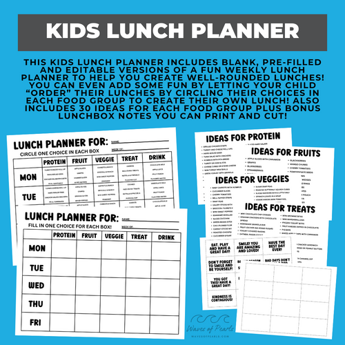 Kids Lunch Planner