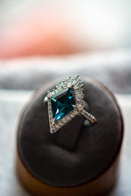 Maeve Blue Crystal Sterling Silver Ring