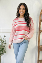 Sweet Talker Pink Stripe Sweater