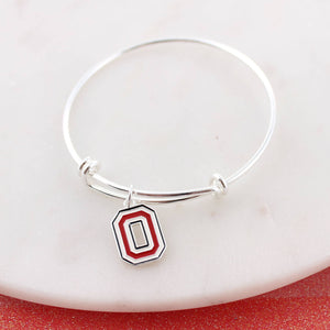 Seasons Jewelry - Ohio State Enamel Logo Wire Bracelet