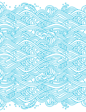 Cool Waves 10 x 13" Poly Mailer