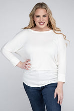 Luxe Rayon Boat Neck 3/4 Sleeve Top