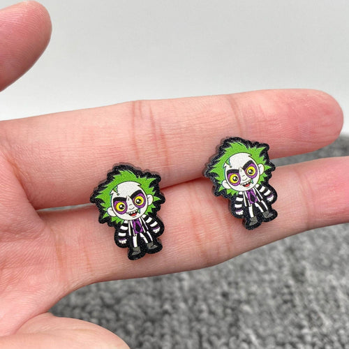 Halloween Character Acrylic Studs: Juice