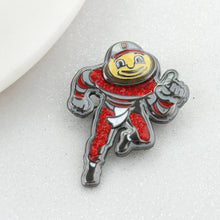 Seasons Jewelry - Ohio State “Brutus” Crystal Logo Pin