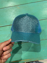 Vibes Hat Company - Vibes Light Blue Glitter Ponytail Caps | Sparkle | Baseball