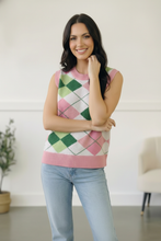 Sugarplum Argyle Sweater Vest