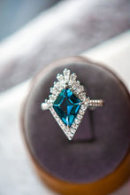 Maeve Blue Crystal Sterling Silver Ring