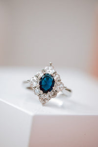 Yesha Sapphire Sterling Silver Ring