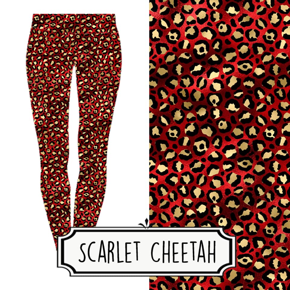 Scarlet Cheetah Leggings