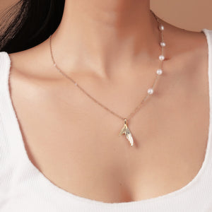 Irregular Shaped Mermaid Tail Chain Necklace