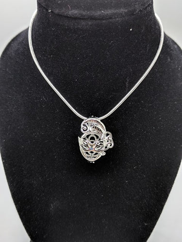 Sterling Silver Mask Locket
