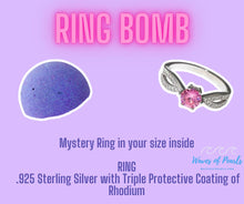 Ring Bomb Fizzers - Sterling Silver with Protective Rhodium Triple Coating