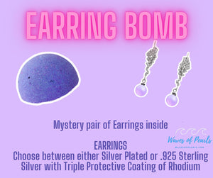 Silver Plated Earring Bomb Fizzers - Home Reveal