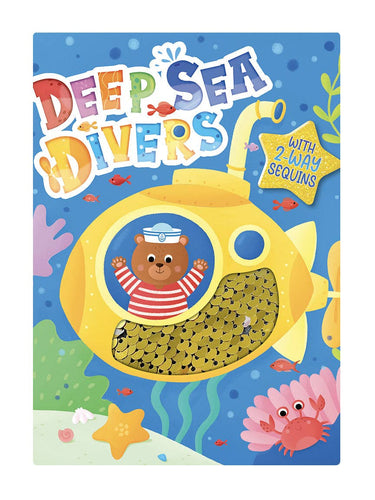 Little Hippo Books - Deep Sea Divers - Sensory Storybook with 2-Way Sequins