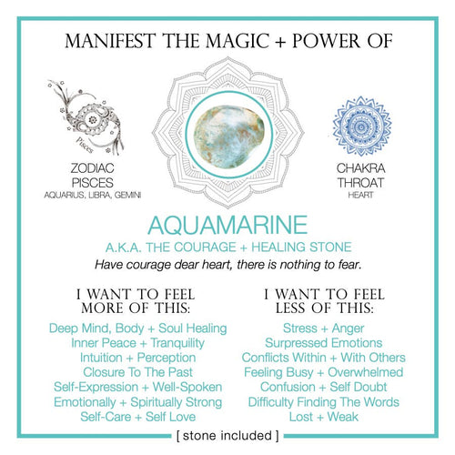 MANIFEST THE MAGIC + POWER OF YOUR CRYSTAL AQUAMARINE