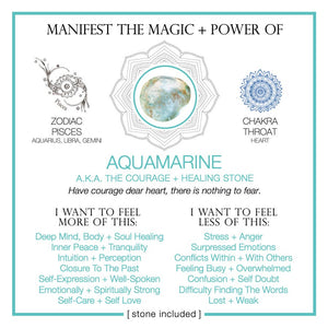 MANIFEST THE MAGIC + POWER OF YOUR CRYSTAL AQUAMARINE