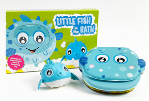 Little Hippo Books - Little Fish in the Bath - Children's Waterproof Hand Puppet Book and Swimming Toy