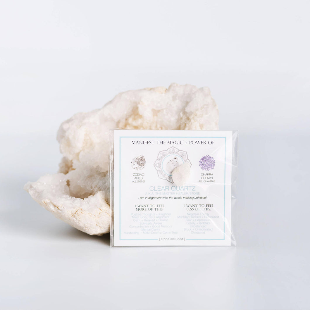 MANIFEST THE MAGIC + POWER OF YOUR CRYSTAL CLEAR QUARTZ