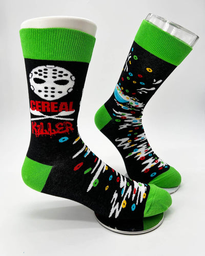 Cereal Killer Men's Novelty Crew Socks
