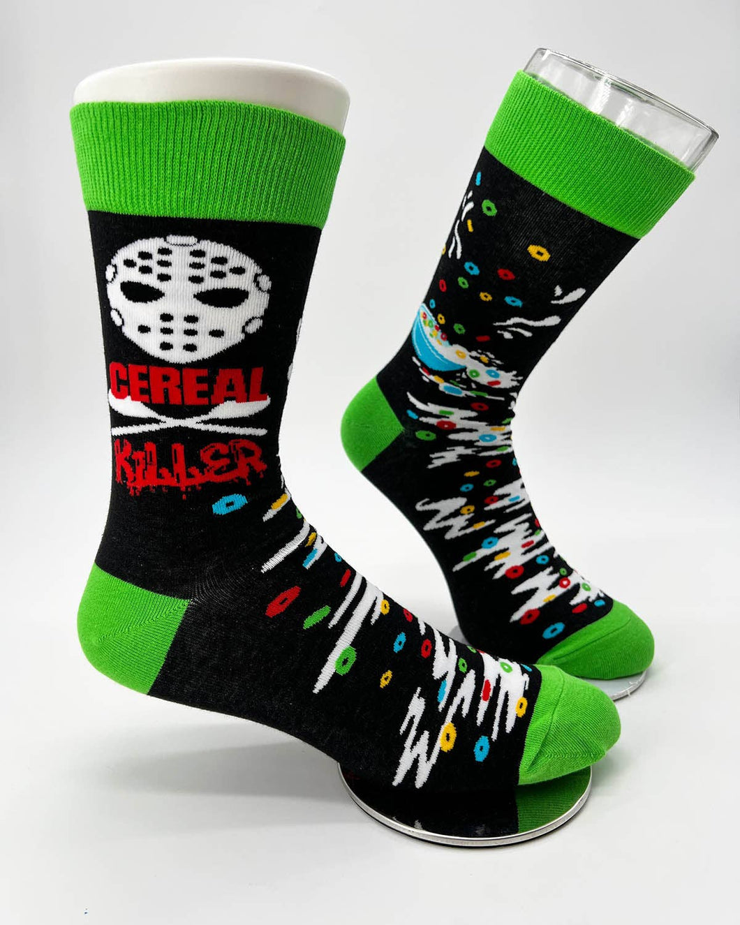 Cereal Killer Men's Novelty Crew Socks