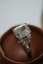 The Lucky One Emerald Cut Cubic Zirconia Sterling Silver Ring
