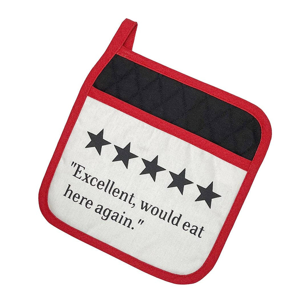 Excellent, Would Eat Here Again | Funny Potholders