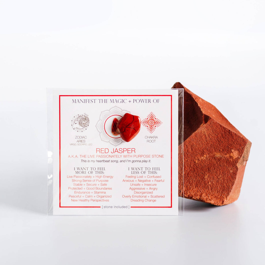 MANIFEST THE MAGIC + POWER OF YOUR CRYSTAL RED JASPER