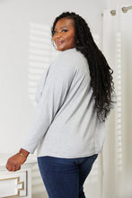 Seam Detail Round Neck Long Sleeve Top