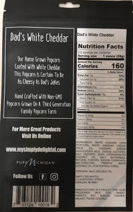 Simply Delightful - Dad's White Cheddar Popcorn