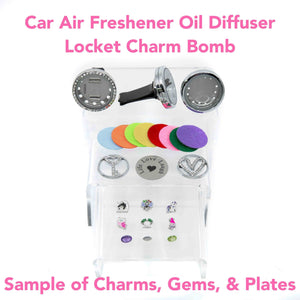 Car Air Freshener Oil Diffuser Locket Lucky Charm Bomb - Home Reveal