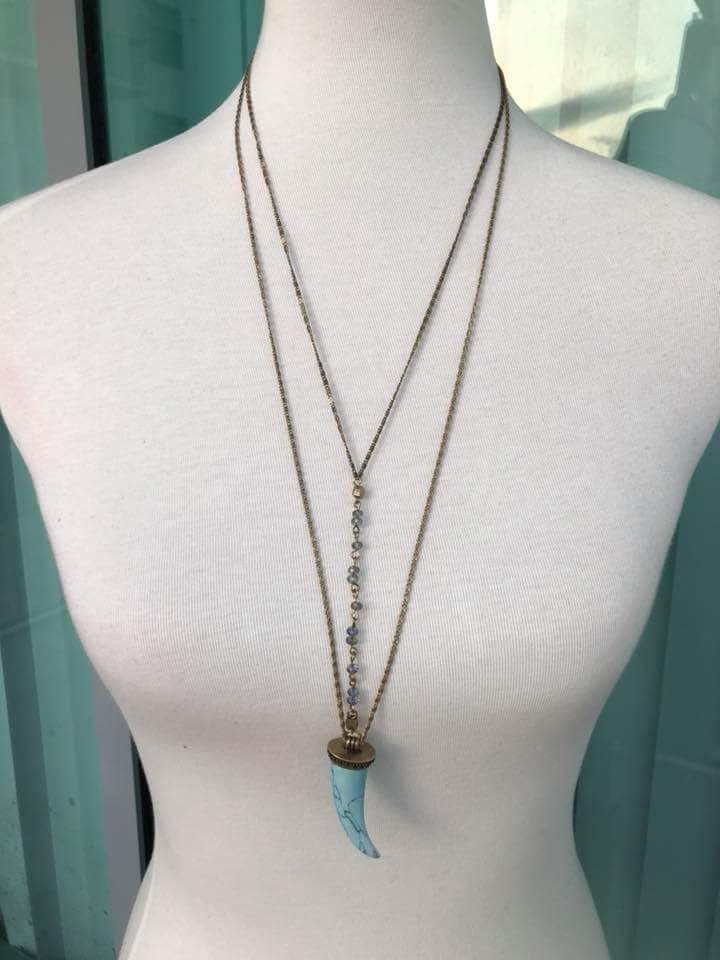 Layered Horn Necklace