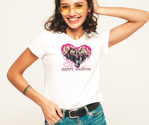 Doll Happy Valentine's Day Graphic Tee