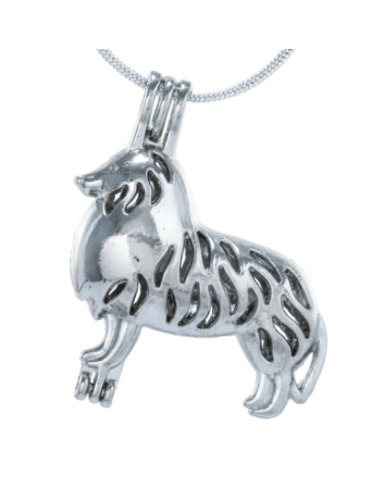 Collie Dog Plated Locket