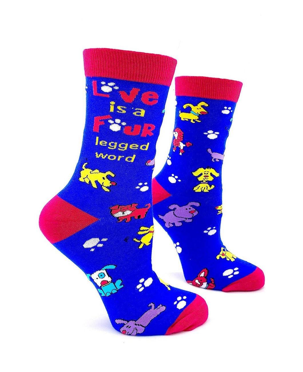 Love is Four Legged Word Women's Crew Socks