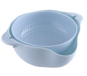 Double Layer Rotating Colander